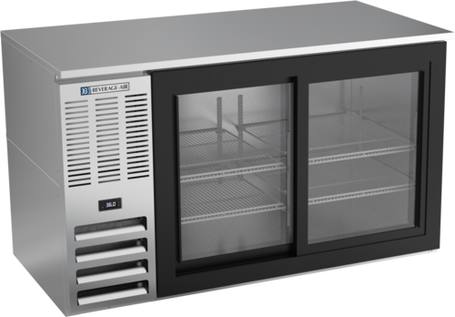 Beverage-Air BB58HC-F-GS-S 58" Glass Door Back Bar Cooler