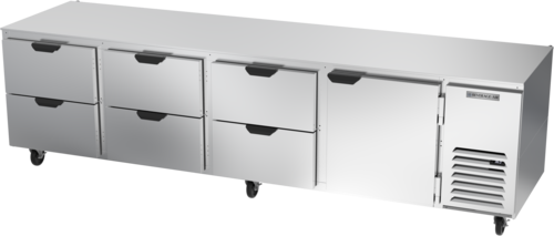 Beverage-Air UCRD119AHC-6 119" Solid Door Undercounter Refrigerator