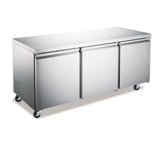 Omcan 50091 72" Solid Door Undercounter Refrigerator