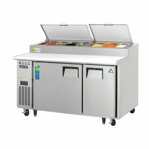 Everest EPPSR2 59 1/8" 2 Doors Pizza Prep Table