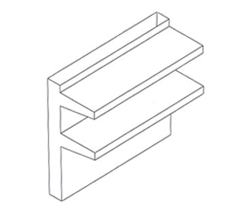Jade Range DS-72 72" Backguard Flue Riser