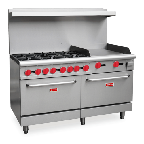 Omcan 46128 60" 6 Burner Gas Restaurant Range