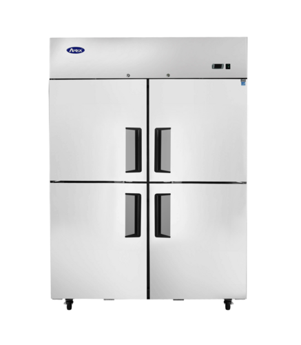 Atosa MBF8008GR 51 3/4" 2 Section Solid Door Reach-In Freezer