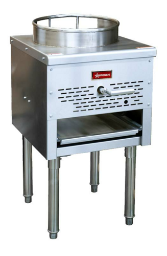 Omcan 47685 17 1/2" Gas Wok Range