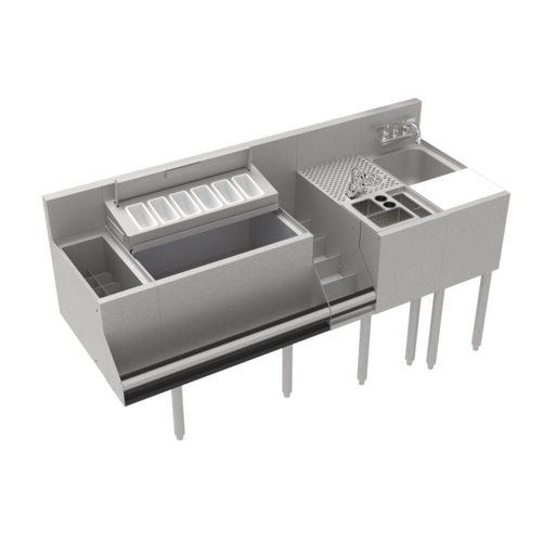 Krowne KR24-MT64 64" Underbar Ice Bin / Cocktail Station