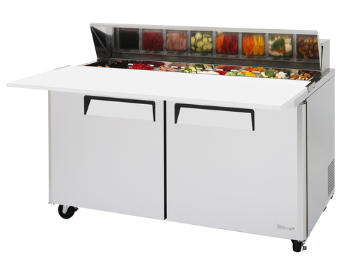 Turbo Air MST-60-16-N 60 1/4" 2 Doors 16 Pan Sandwich / Salad Prep Table
