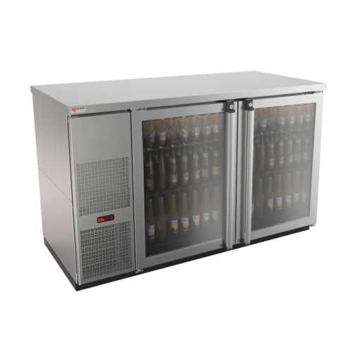 Micro Matic MBB58GS-E 59 1/2" Glass Door Back Bar Cooler