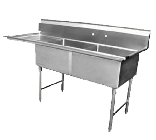 GSW SH24242L 75 1/4" Compartment Sink