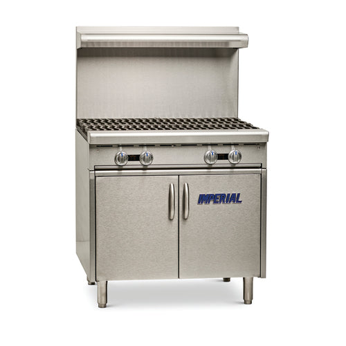 Imperial IHR-4-XB 36" 4 Burner Gas Heavy Duty Range