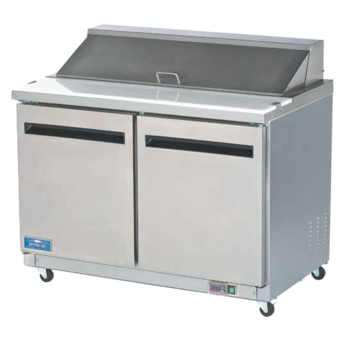 Arctic Air AMT48R 48 1/4" 2 Doors 18 Pan Mega Top Sandwich / Salad Prep Table