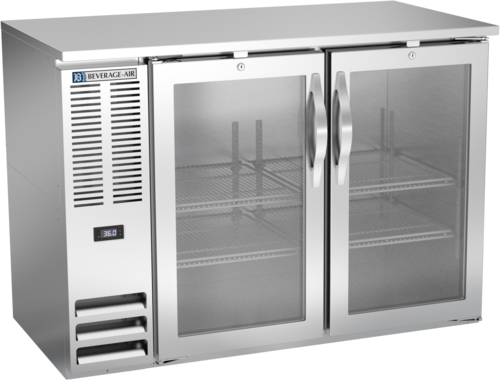 Beverage-Air BBN48HC-FG-S 48" Glass Door Back Bar Cooler