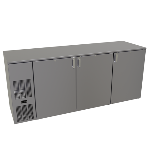 Glastender CP1FB84 84" Solid Door Back Bar Cooler
