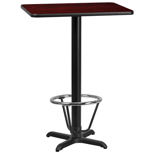 Flash Furniture XU-MAHTB-2430-T2222B-3CFR-GG Dining Table