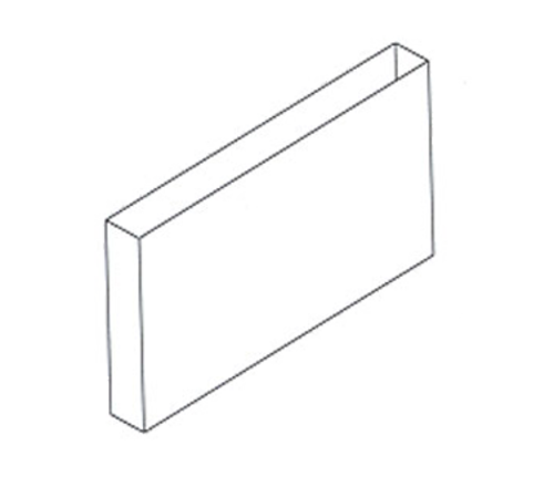 Jade Range R-72 72" Backguard Flue Riser