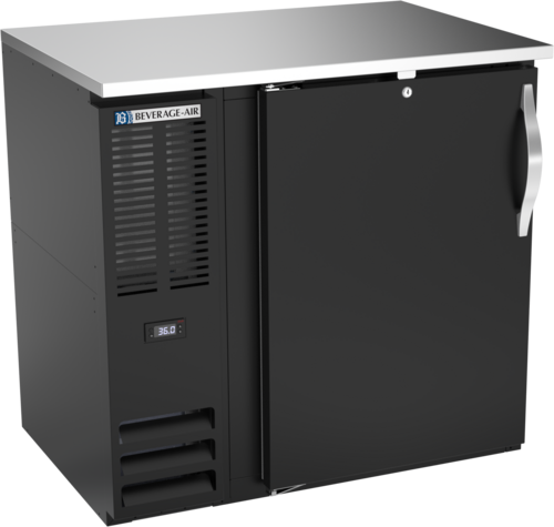 Beverage-Air BBN36HC-F-B 36" Solid Door Back Bar Cooler