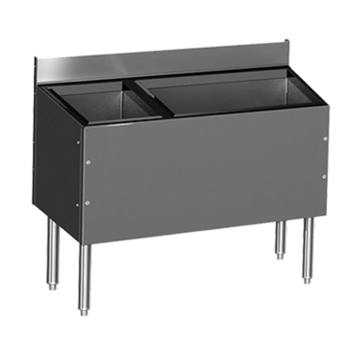 Glastender C-CBA-42L-CP10-ED 42" Underbar Ice Bin / Cocktail Station