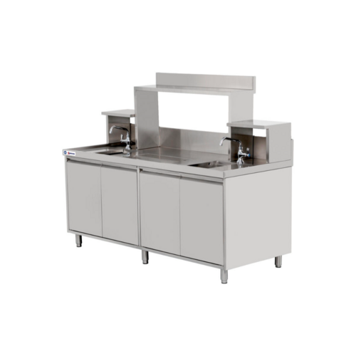 Omcan 48405 72" Underbar Ice Bin / Cocktail Station