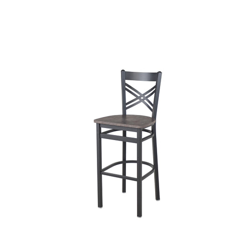 BFM Seating 2130BRCR-SB 17 1/4" Barstool