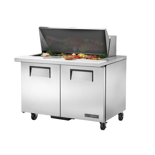True TSSU-48-18M-B-HC 48 3/8" 2 Doors 18 Pan Mega Top Sandwich / Salad Prep Table