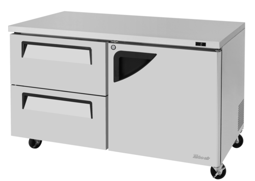 Turbo Air TUF-60SD-D2R-N 60 1/4" Solid Door Undercounter Freezer