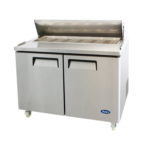 Atosa MSF3615GR 36 1/4" 2 Doors 15 Pan Mega Top Sandwich / Salad Prep Table