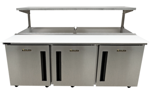 Traulsen CLST-7230-DW-LLD 72 1/2" 30 Pan Mega Top Sandwich / Salad Prep Table