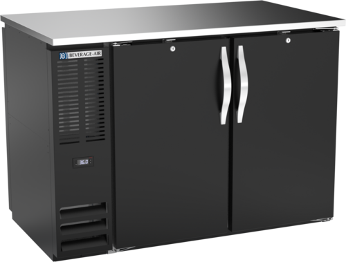 Beverage-Air BBN48HC-F-PT-B 48" Solid Door Back Bar Cooler