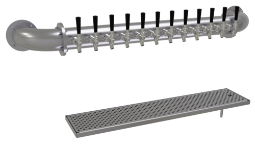 Glastender PW-12-SSR 55 1/4" Draft Beer Tower