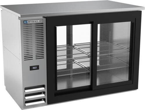 Beverage-Air BBN48HC-F-GS-PT-S 48" Glass Door Back Bar Cooler