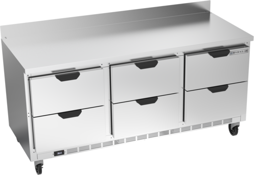 Beverage-Air WTRD72AHC-6 72" 6 Drawer Worktop Refrigerator