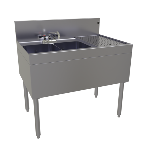 Glastender DSB-36L-S 36" Underbar Sink