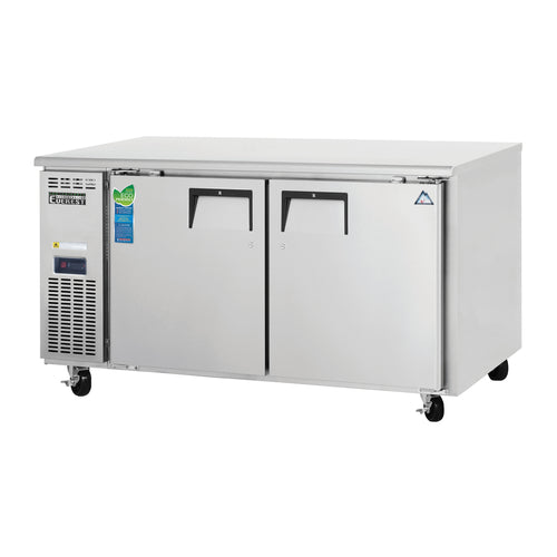 Everest ETWR2 59 1/4" Solid Door Undercounter Refrigerator