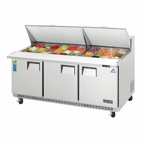 Everest EPBR3 71 1/8" 3 Doors 30 Pan Mega Top Sandwich / Salad Prep Table