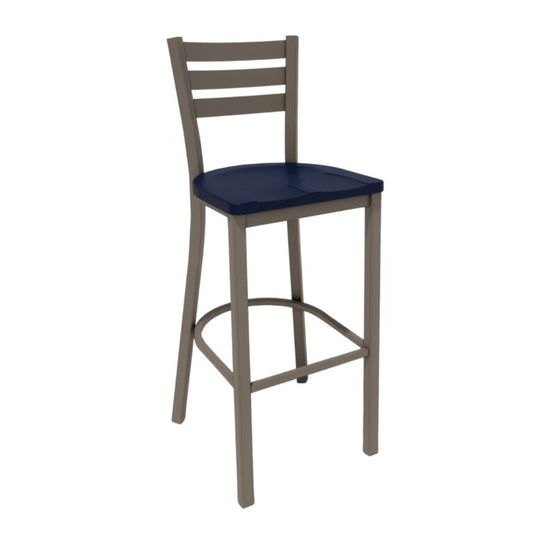 Plymold 6713 Quest Ladderback Steel Barstool
