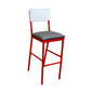 Plymold 6473PS Summit Upholstered Metal Barstool