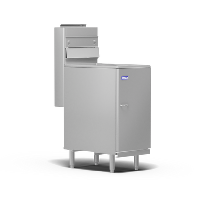 Pitco 45C+S gas floor fryer, left