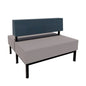 Plymold VI3648D Vista Upholstered Double Booth