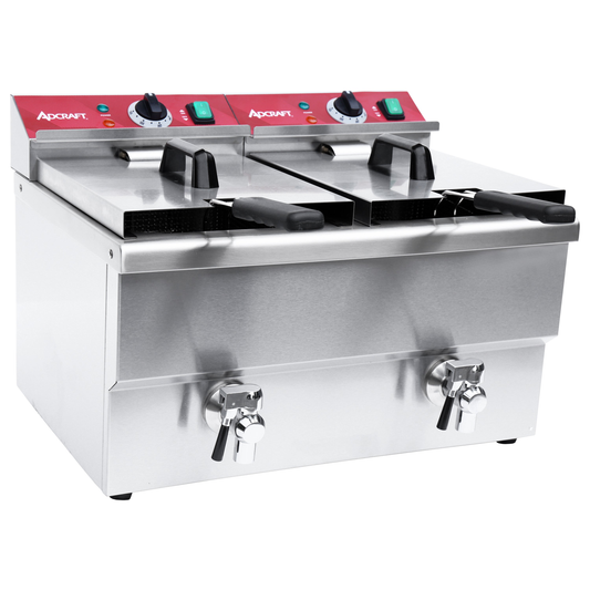 Admiral Craft DF12L2S 22 7/8" Electric Countertop Fryer