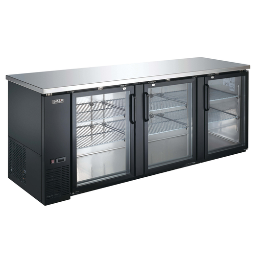 Admiral Craft USBB-9028G 90" Solid Door Back Bar Cooler