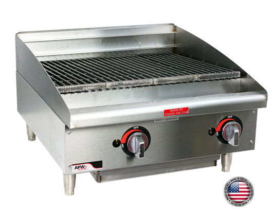 APW Wyott GCB-24S 24" Gas Countertop Charbroiler