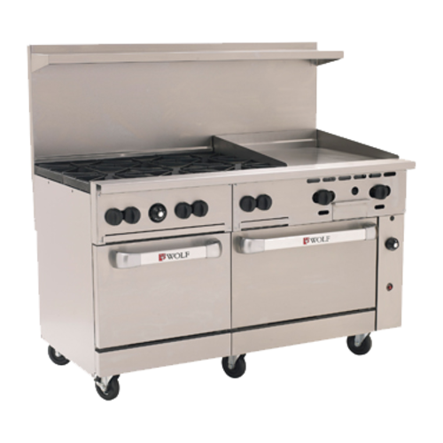 Wolf C60SS-6B24G-QS-COMMANDER 60" Gas Restaurant Range