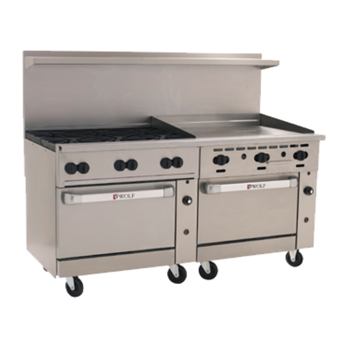 Wolf C72SS-6B36G 72" Gas Restaurant Range