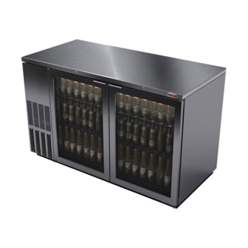 Fagor FBB-59GS-N 59 1/2" Solid Door Back Bar Cooler