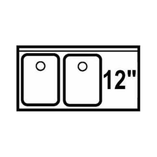 LaCrosse SD32L 36" Underbar Sink