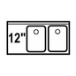 LaCrosse SD32R 36" Underbar Sink