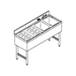 LaCrosse SD42R 48" Underbar Sink