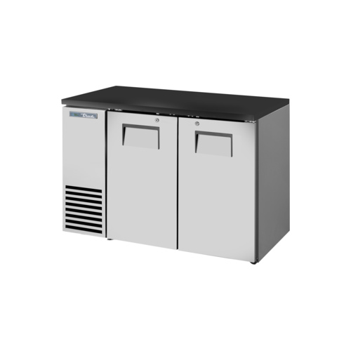 True TBB24-48-2S-Z1-BST-S-1 48 1/8" Solid Door Back Bar Cooler