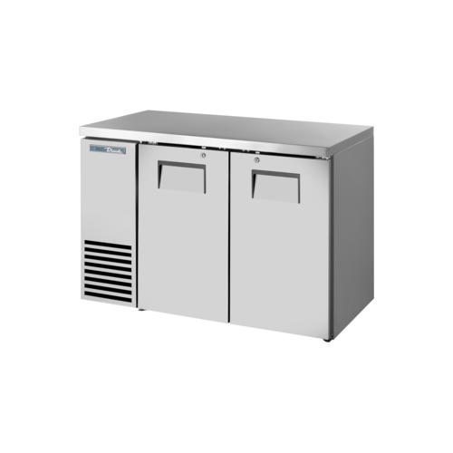 True TBB24-48-2S-Z1-SFT-S-1 48 1/8" Solid Door Back Bar Cooler