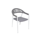 BFM Seating PHXACGRWH 22" Patio Chair