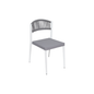 BFM Seating PHXSCGRWH 18" Patio Chair